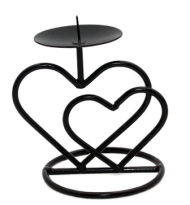 Подсвечник Валентин 3 Чёрный