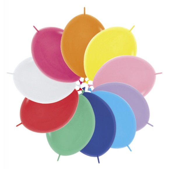 Шар латексный линколун 12/30см пастель Ассорти 1уп/100шт Шар латексный линколун 12/30см пастель Ассорти 1уп/100шт