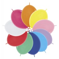 Шар латексный линколун 12/30см пастель Ассорти 1уп/100шт