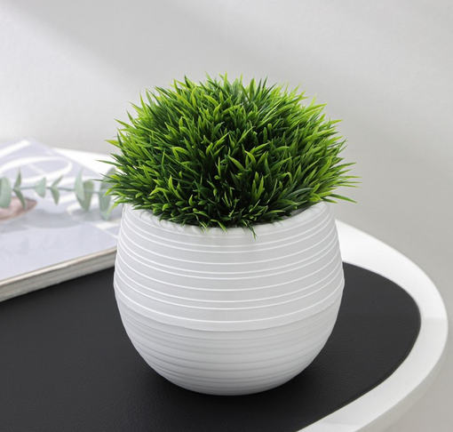 Горшок Дуэт 0,5лит Белый (Ангарск) (с дренажной системой)