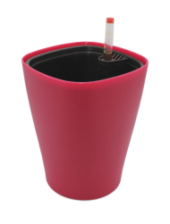 Горшок 1006 Матовый Красный 2,5лит (с автополивом)
