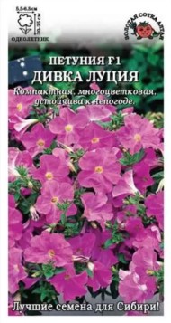 Цветы Петуния Дивка Луция F1 ЦВ/П (СОТКА) 10шт розовый однолетник 30-35см