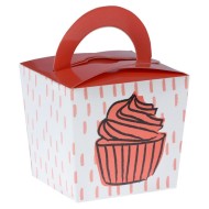 Снек-бокс Коралловая пироженка с ручкой (набор 6шт) Цена за набор 336876