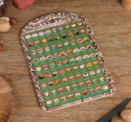 Доска разделочная деревянная Калорийность №-2 28см*20см Арт-3495731