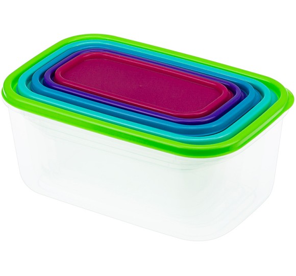 Набор пластиковых контейнеров Радуга 5шт Арт-М-1430 (М-пл)
