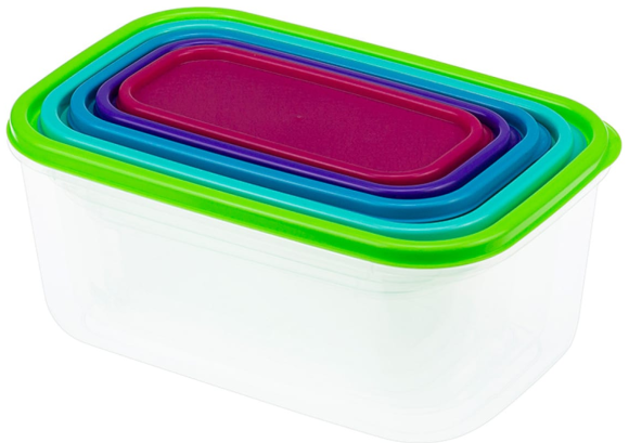 Набор пластиковых контейнеров Радуга 5шт Арт-М-1430 (М-пл)