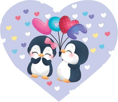 Валентинка LOVE мини Арт-2-71-14353 20шт