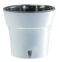 Горшок Santino Дали 1,2лит Белый-Чёрный (с дренажной системой)