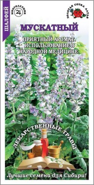 Пряность Шалфей Мускатный ЦВ/П (СОТКА) 0,2гр многолетник Пряность Шалфей Мускатный ЦВ/П (СОТКА) 0,2гр многолетник