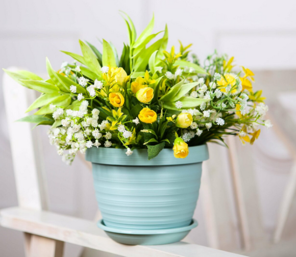 Горшок Толедо 7лит D-27см Мята с поддоном