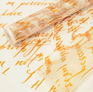 Пленка прозрачная с рисунком Письмо Золотая 70см/200гр