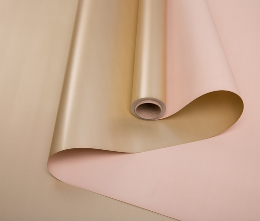 Пленка матовая двухсторонняя Золото/Бежевая 60см/10м Пленка матовая двухсторонняя Золото/Бежевая 60см/10м