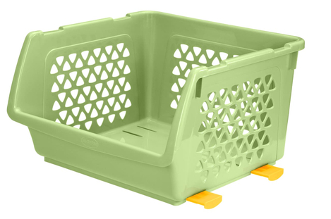 Ящик пластиковый для овощей 14лит Микс Арт-0827/28