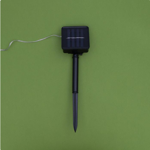 Лампа на солнечной батарее Роса 10м Синяя 2режима Арт-4137020