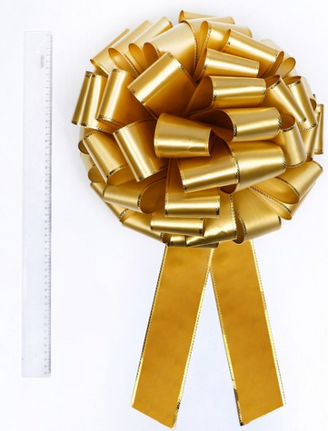 Бант Шар 7,5 см Люкс Золото Арт-9646459