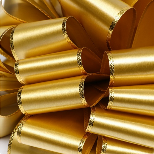 Бант Шар 7,5 см Люкс Золото Арт-9646459