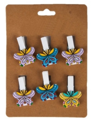 Прищепка Бабочки Арт-63346 (1уп/6шт) Цена за штуку