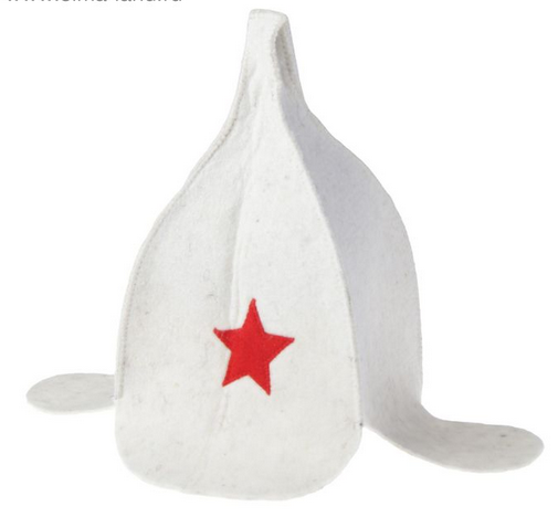 Шапка для Бани и Сауны Будёновка Белая Арт-2593229 Шапка для Бани и Сауны Будёновка Белая Арт-2593229