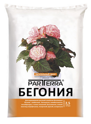 Грунт Бегония 2,5лит PARTERRA (1уп/20шт) Нов-Агро Грунт Бегония 2,5лит PARTERRA (1уп/20шт) Нов-Агро