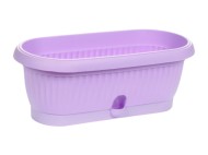 Горшок кактусница Терра 265мм Сиреневый с прикорневым поливом высота 11см