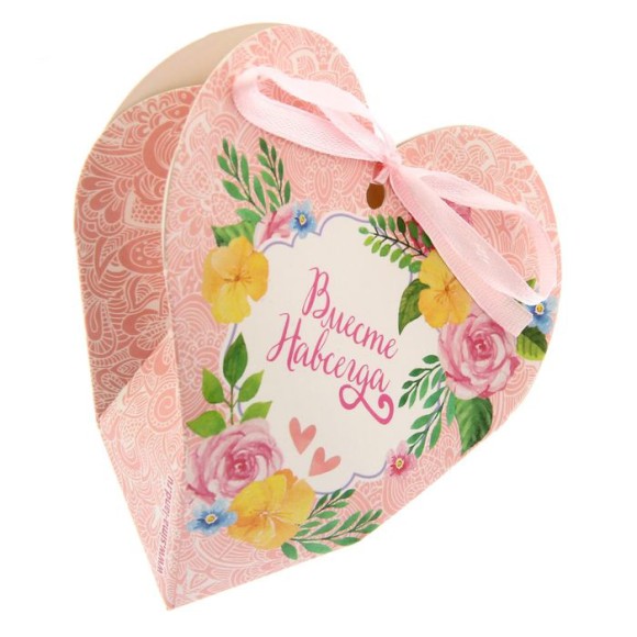 Коробка для сладкого Вместе навсегда L11см W11см H10см Арт-1284911