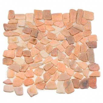 Каменная мозаика MS-7015S розовый квадратный