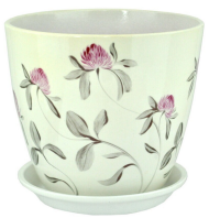 Кашпо Бутон №-РС-51 Клевер №-3 D-18см Кашпо Бутон №-РС-51 Клевер №-3 D-18см