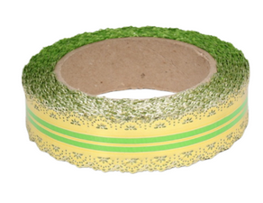 Лента Ажур 3см*25ярд Салатовая