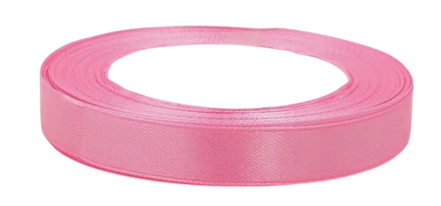 Лента Атласная 10мм*25ярд Розовая