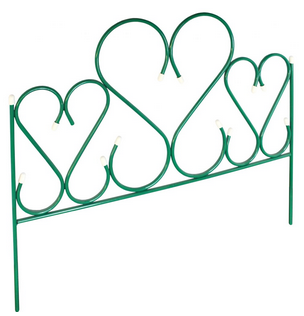 Заборчик металлический Амурный Зелёный 4м (5секций) высота 71см