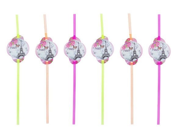 Трубочки для коктейля Париж (1уп/6шт) 909485