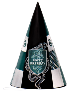 Колпак бумажный Happy Birthday Зелёный (1уп/10шт) Арт-7664601