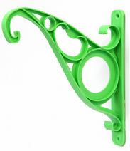 Крючок для подвесных кашпо настен пластик Зелёный 20см