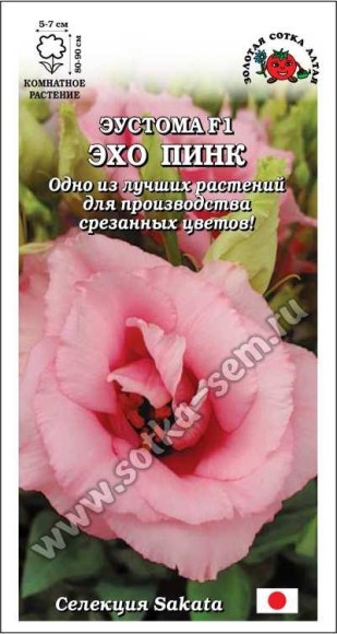 Цветы Эустома Эхо Пинк ЦВ/П (СОТКА) 5шт комнатное 80-90см Цветы Эустома Эхо Пинк ЦВ/П (СОТКА) 5шт комнатное 80-90см
