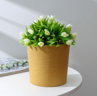 Горшок Цилиндр Эко 3лит D-17см Горчичн