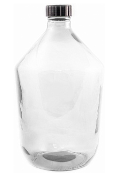 Бутыль стекло 15лит Прозрачная с крышкой Арт-БК-58 (1уп/2шт) СКЛАД
