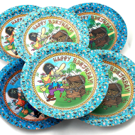 Тарелка бумажная Happy Birthday D-18см*6шт Арт-62.020