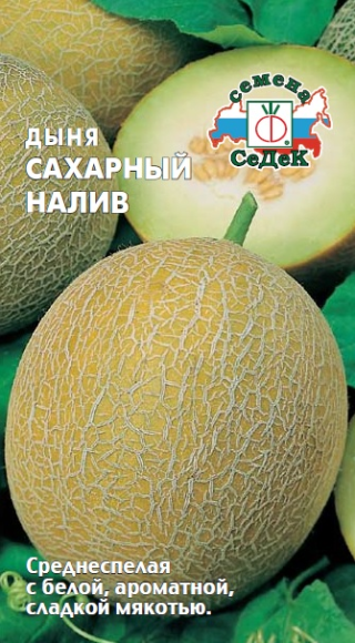 Дыня Сахарный налив ЦВ/П (СЕДЕК) 0,5гр среднеспелый Дыня Сахарный налив ЦВ/П (СЕДЕК) 0,5гр среднеспелый