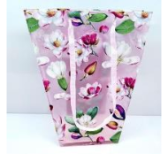 Сумочка для горшечных цветов 240*120*260мм Магнолия Розовая
