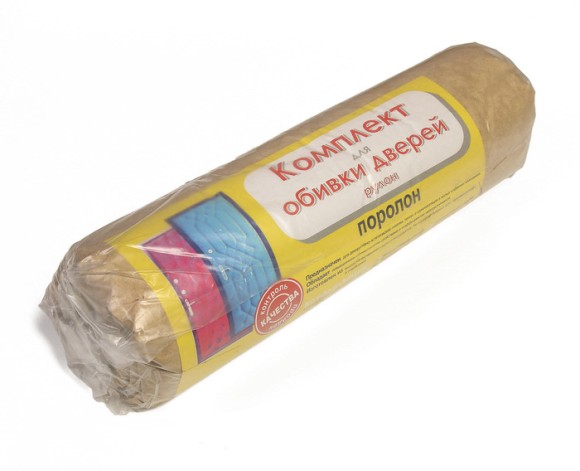 Комплект для обивки дверей рулон (искусств кожа+поролон 5мм+дер гвозди+струна)