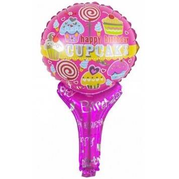 Шар фольгированный 17/43см С Днем рождения сладости