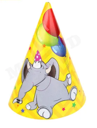 Колпак бумажный Слон 6шт Арт-2-21-0014