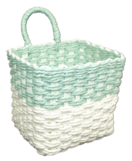 Корзина плетеная 20/20/13см Зелёная