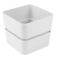 Горшок Фиори 0,45лит Белый (с дренажной системой)