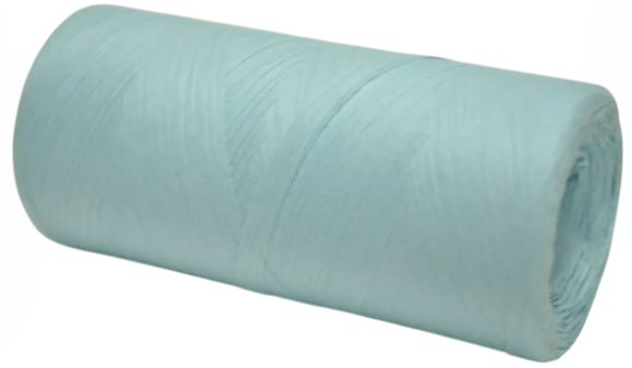 Рафия бумажная 15мм*200ярд Голубая