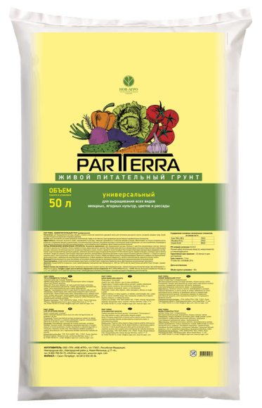 Грунт PARTERRA Универсальный 50лит (1уп/1шт) Нов-Агро