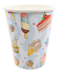 Стакан бумажный Сладости 250мл*6шт Арт-ФЛ-6203