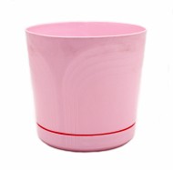 Горшок Корад 180мм Розовый с поддоном 2,5лит высота 17см