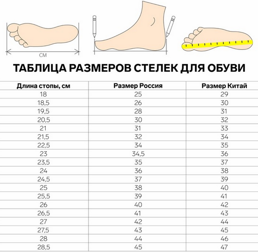 Стельки универсальные р-р.36-45 Фольгированные Арт-166352
