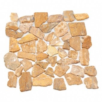 Каменная мозаика MS-7025 МРАМОР КРУПНЫЙ песочный квадратный